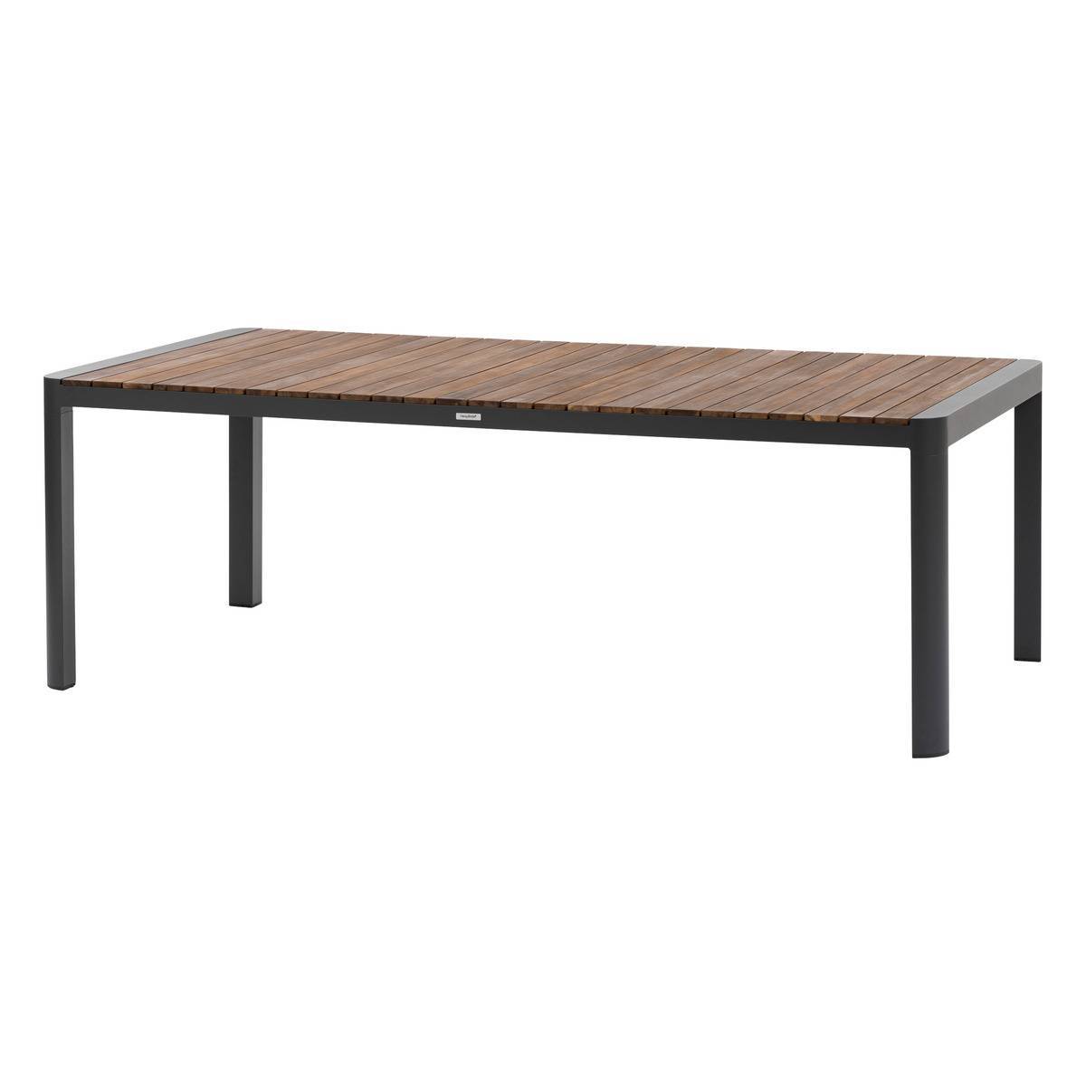 Hesperide - Table de jardin rectangulaire "Paradize" noyer & graphite 10 places en aluminium Hespéride - Image 2