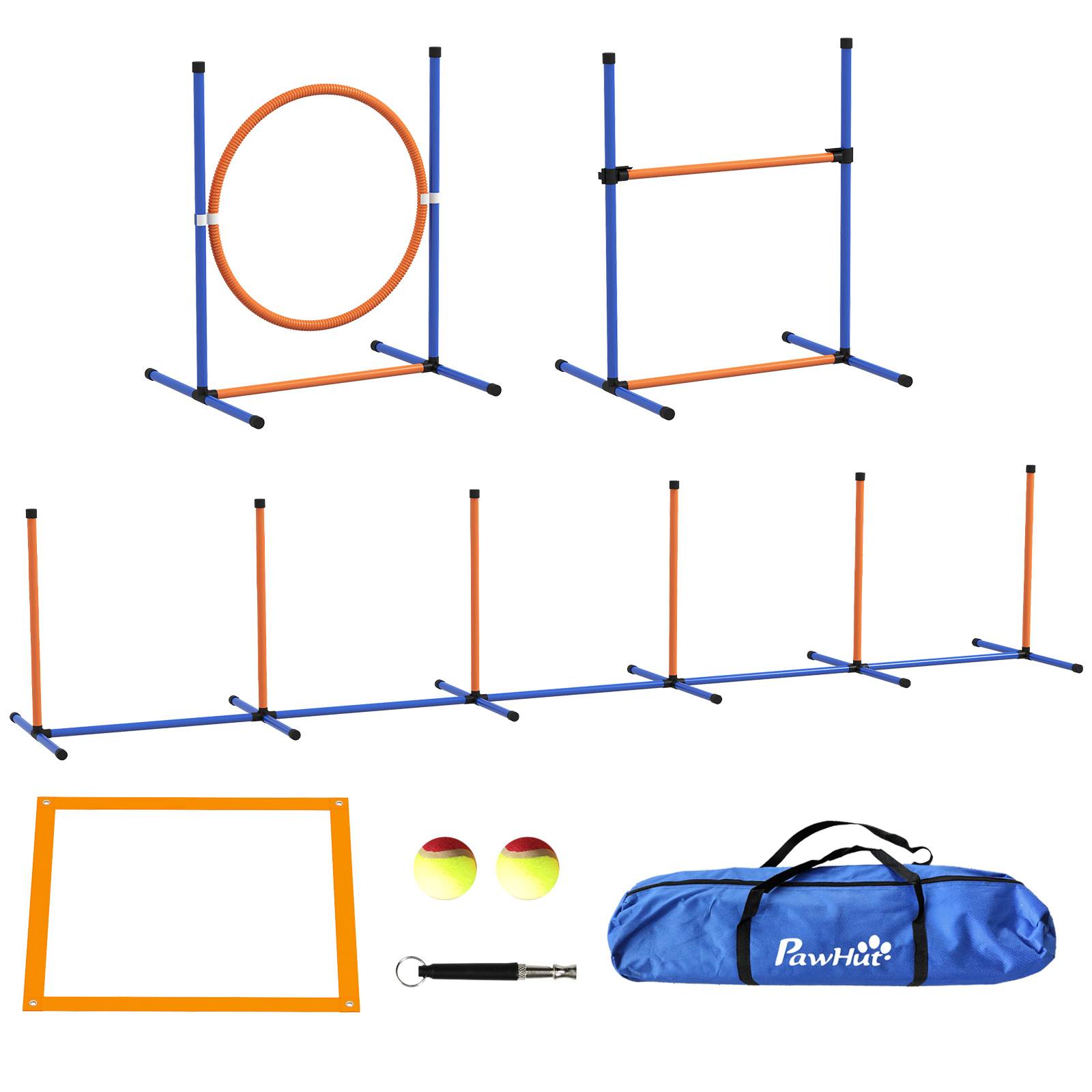 Kit d'agilité pour chien plastique multicolore 352 x 66 x 69 cm - PANGIVO - Image 1