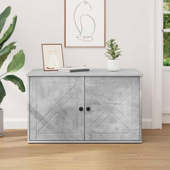 Chatiere bois gris 85 x 55 x 50,5 cm - Prolenta premium p367.2 - Image 4