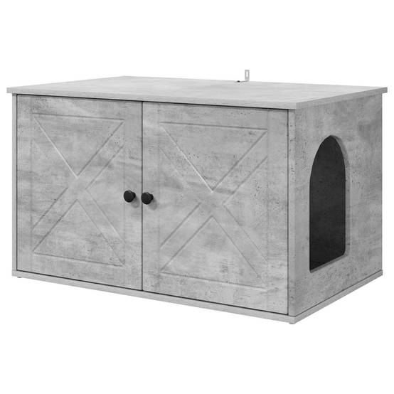 Chatiere bois gris 85 x 55 x 50,5 cm - Prolenta premium p367.2 - Image 1