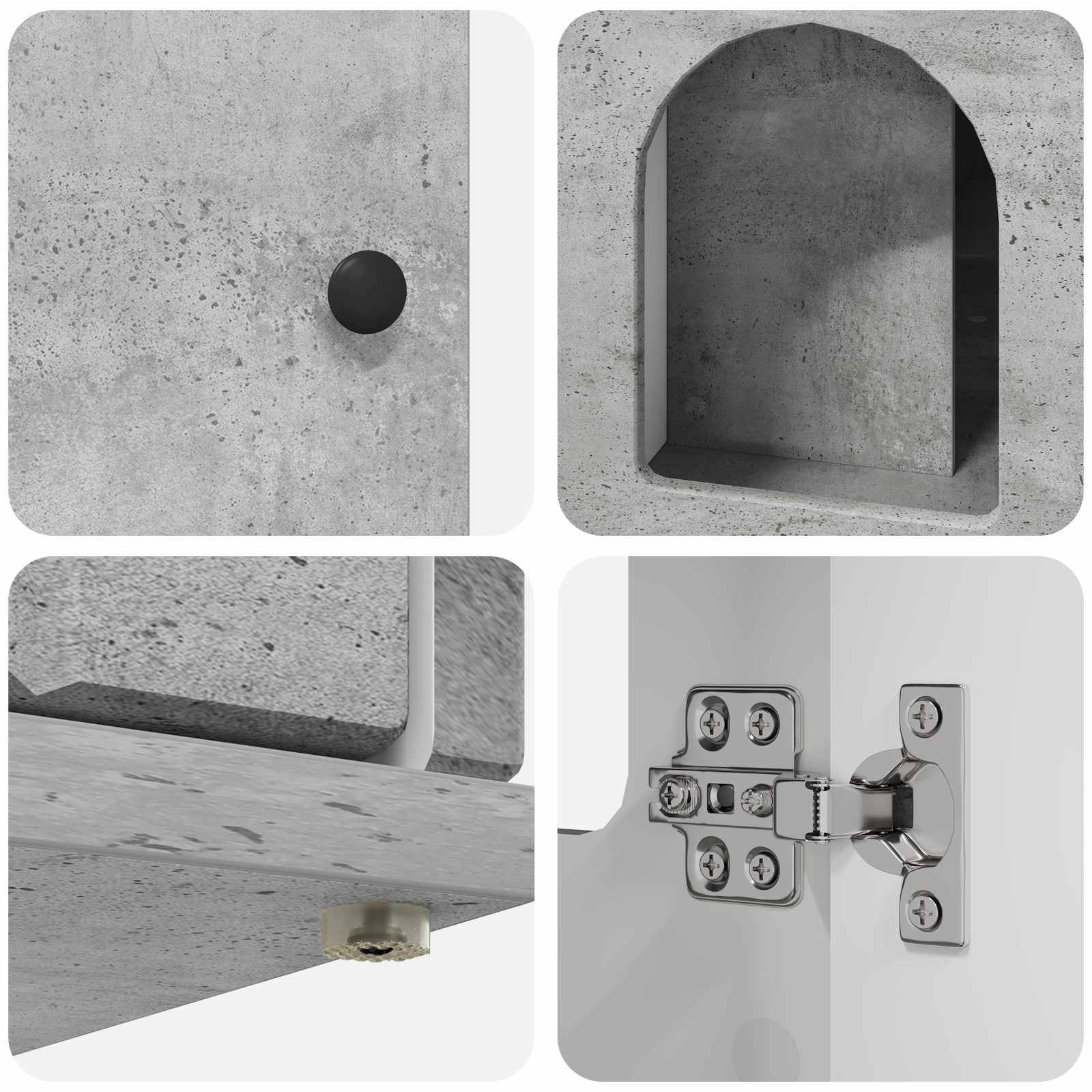 Chatiere bois gris  85 x 55 x 50,5 cm  - Prolenta premium p367.2 - Image 10