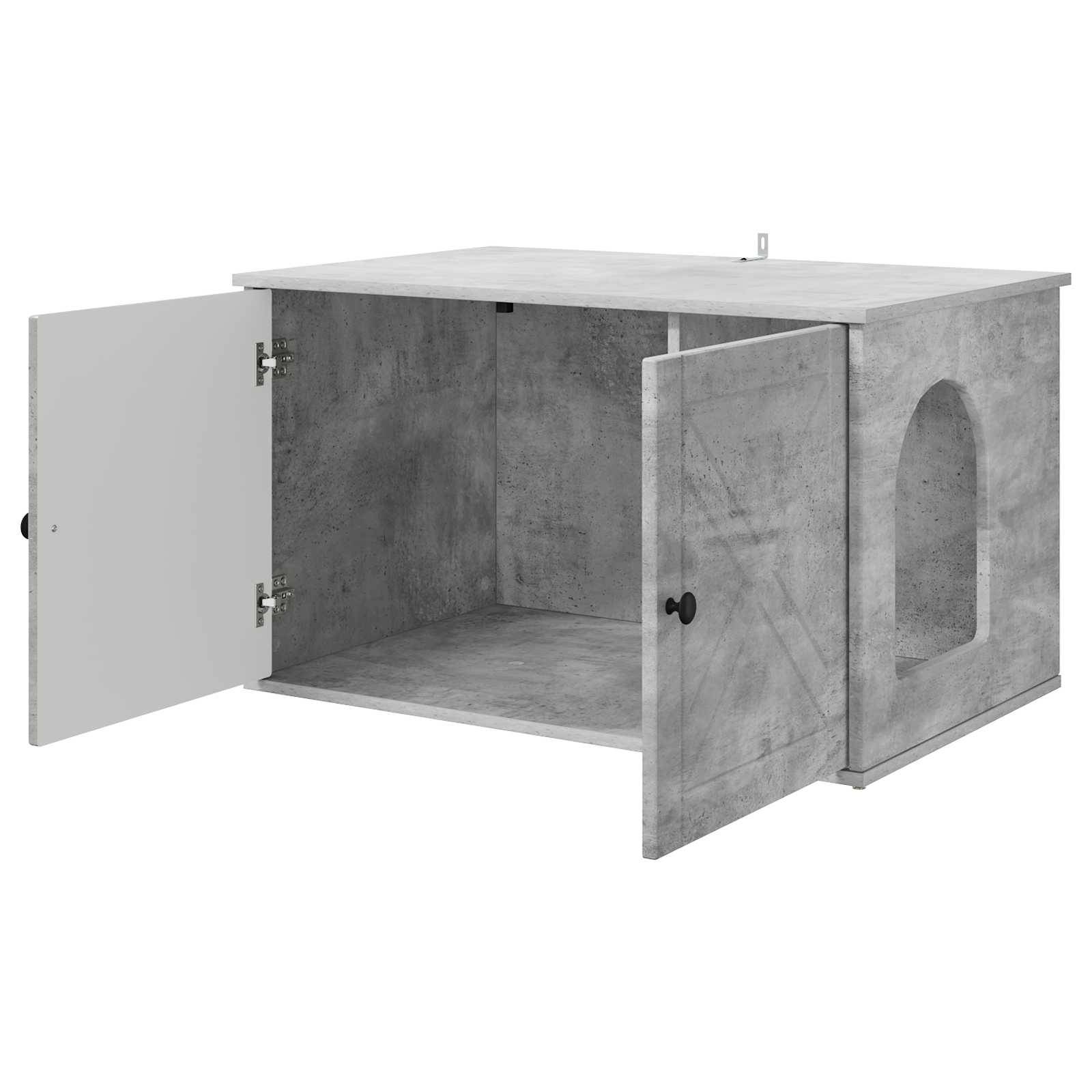 Chatiere bois gris  85 x 55 x 50,5 cm  - Prolenta premium p367.2 - Image 5