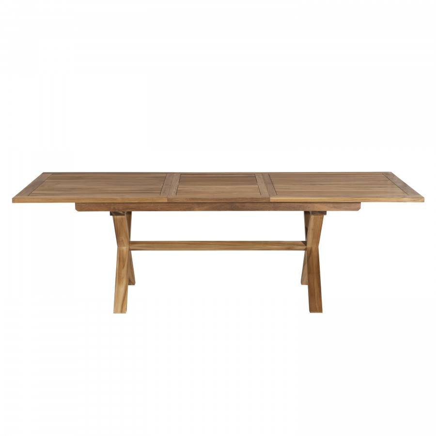 Macabane - MALO - SALON DE JARDIN 6 PERS. - 1 table rectangulaire 180x100cm et 6 chaises beiges et noires - Imagen 5