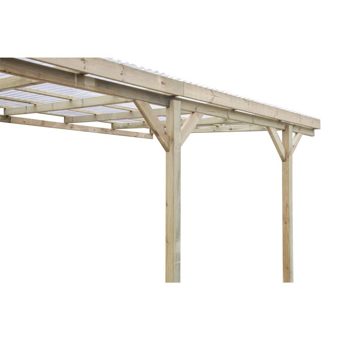 Altanka - Carport, abri de voiture  3x5.24 m - 15 m2 - couverture PVC  - CAR7-2PVCTR - ALTANKA - Image 8