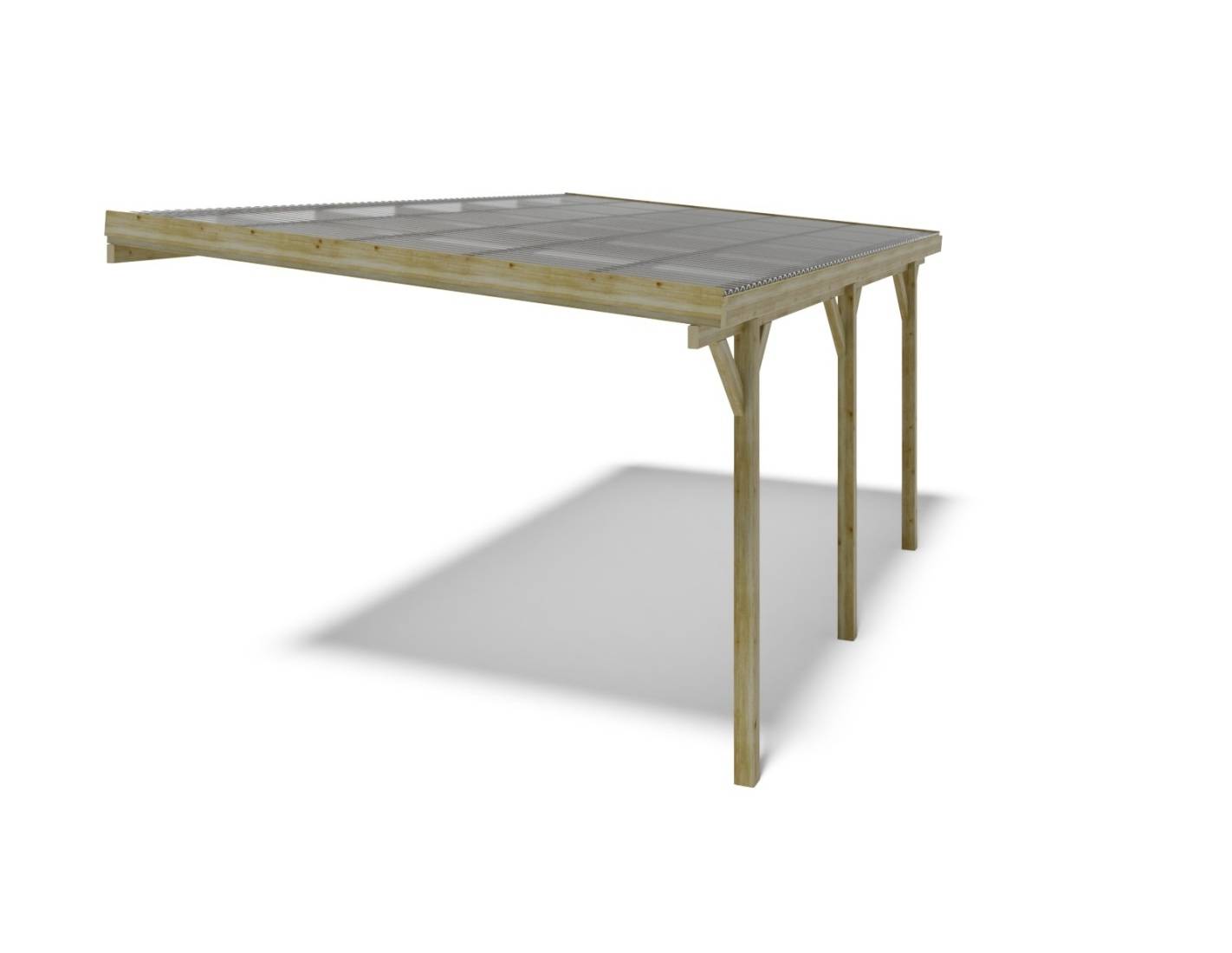 Altanka - Carport, abri de voiture  3x5.24 m - 15 m2 - couverture PVC  - CAR7-2PVCTR - ALTANKA - Image 6