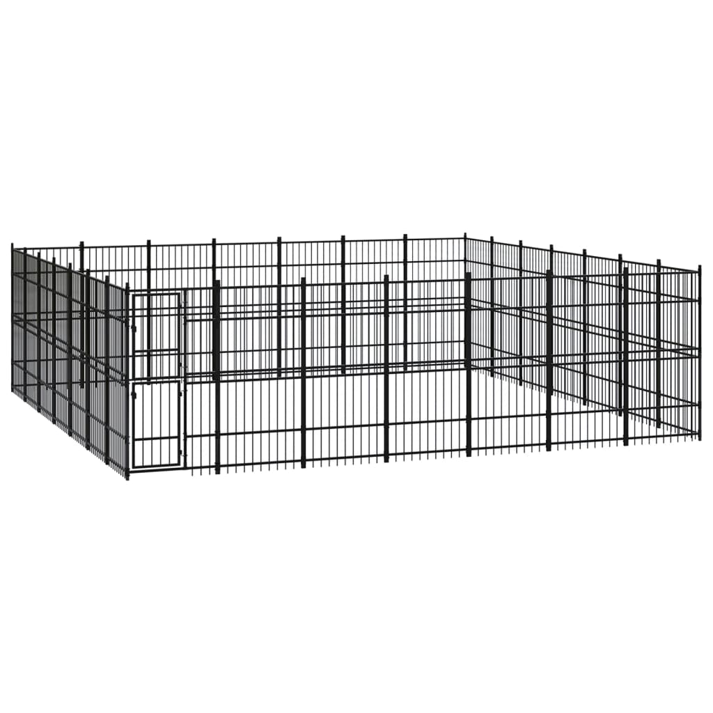 Vidaxl - Chenil D'Extérieur Pour Chiens Acier 45,16 M² - vidaXL - Imagen 2