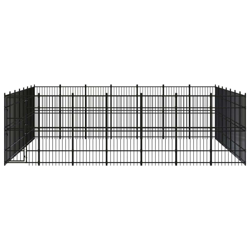 Vidaxl - Chenil D'Extérieur Pour Chiens Acier 45,16 M² - vidaXL - Imagen 1