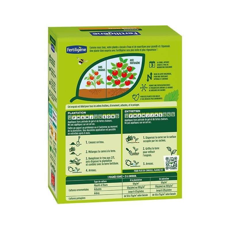 Fertiligène - Engrais Corne Broyée Uab Fertiligene - Fcor12 - 1,2 Kg - Pour L'enracinement -1 Application Pour 3 Mois - Imagen 2