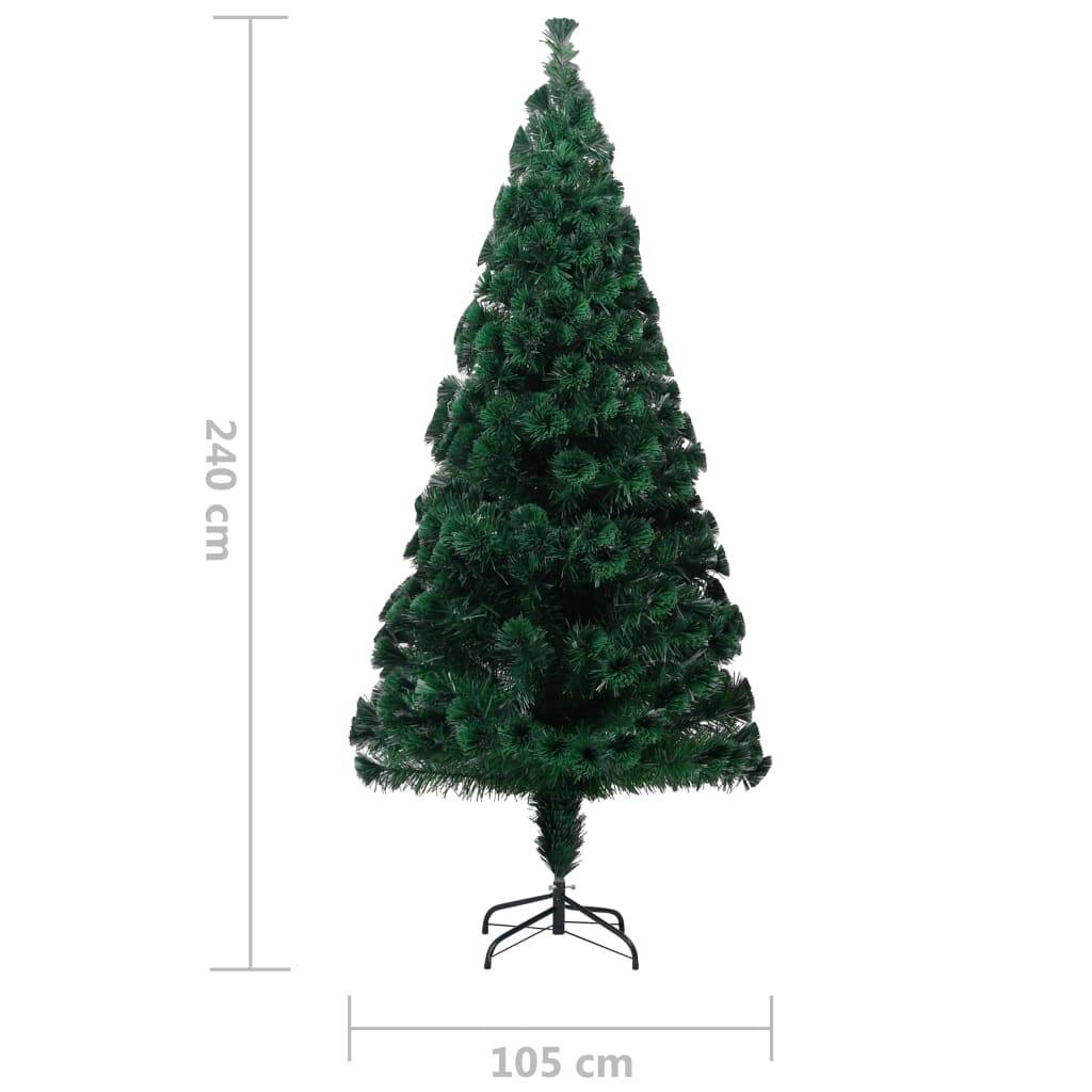 ComfortXL - Sapin de Noël lumineux fibre optique PVC décoration festive Vert 240 cm – ComfortXL Outdoor Living - Image 10