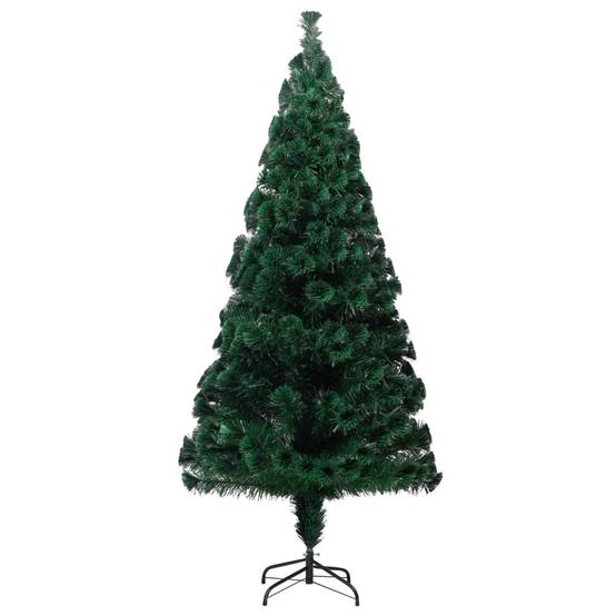 ComfortXL - Sapin de Noël lumineux fibre optique PVC décoration festive Vert 240 cm – ComfortXL Outdoor Living - Image 4
