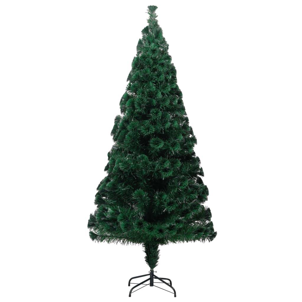 ComfortXL - Sapin de Noël lumineux fibre optique PVC décoration festive Vert 240 cm – ComfortXL Outdoor Living - Image 4