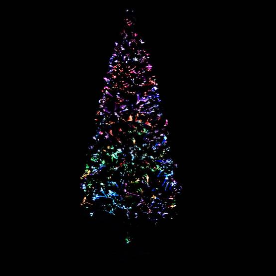 ComfortXL - Sapin de Noël lumineux fibre optique PVC décoration festive Vert 240 cm – ComfortXL Outdoor Living - Image 5