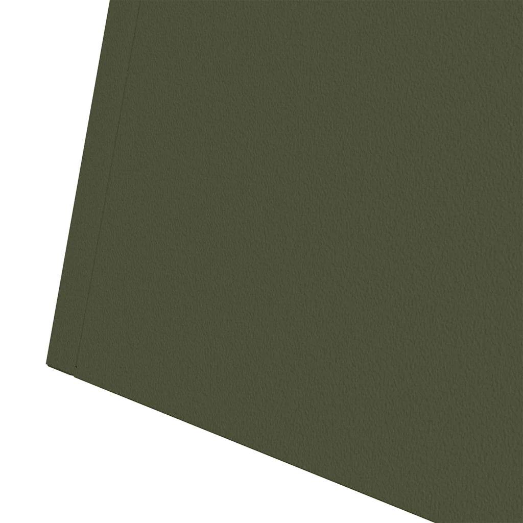 Helloshop26 - Lot de 2 jardinières à pilier design contemporain extérieur 35 x 35 x 73 cm en matière durable olive - Image 5