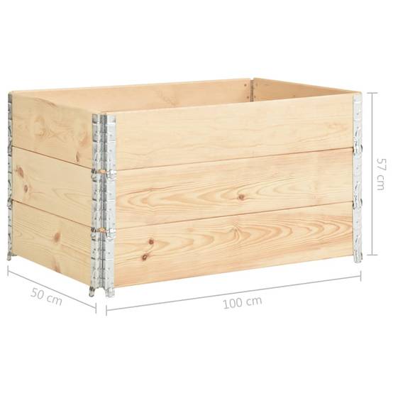 Helloshop26 - Jardinières surélevées 3 pcs 50 x 100 cm bois de pin solide - Image 6