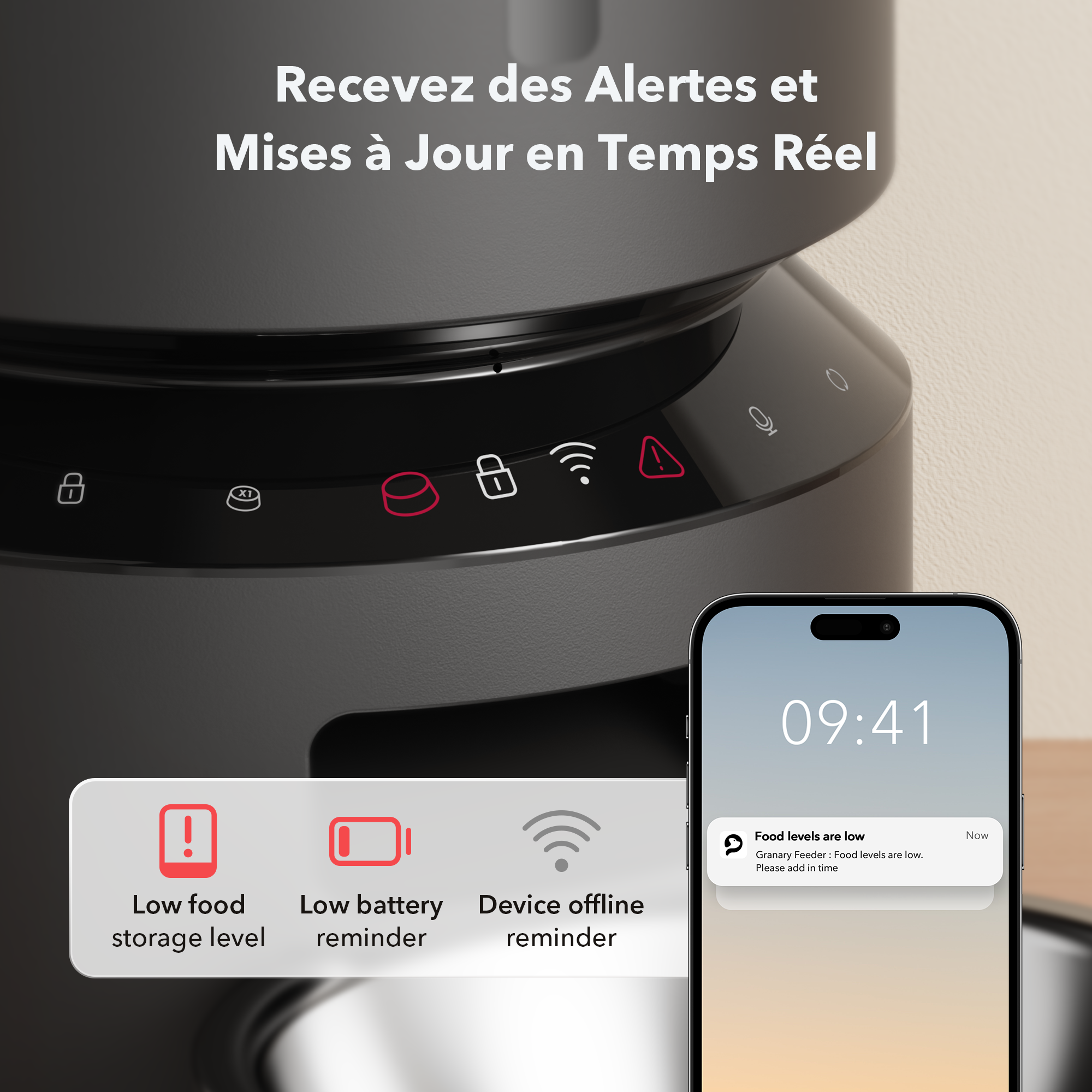 Petlibro Granary Distributeur de croquettes automatique WiFi Noir - Image 5
