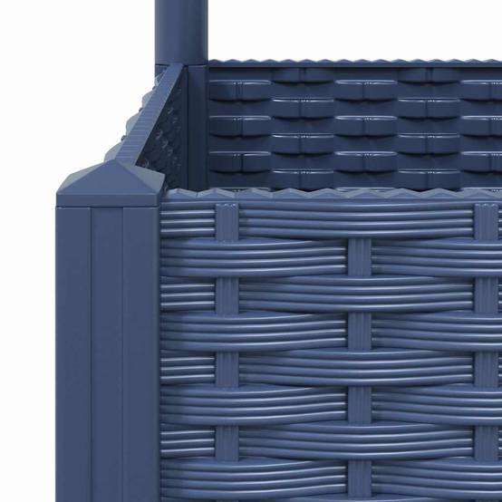 Vidaxl - Jardinière avec treillis bleu gris 120x40x136 cm PP vidaXL 318253 - Image 7