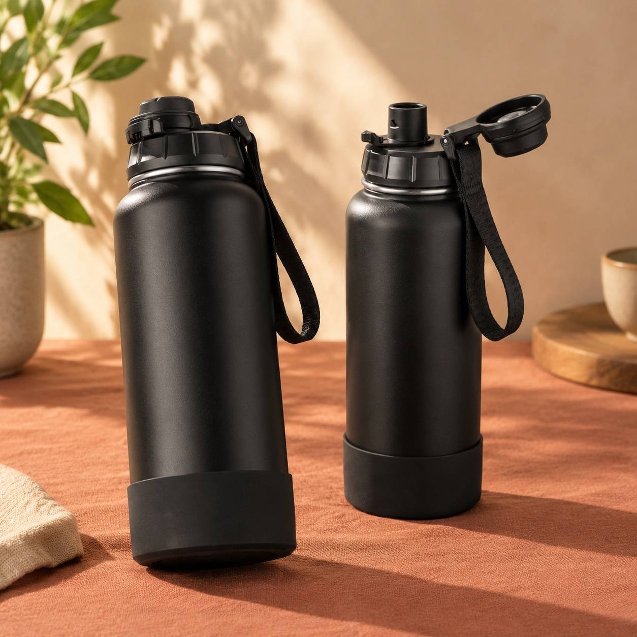 Bouteille Isotherme Acier Inoxydable 950 Ml Étanche Une Main Garder Froid 24h Chaud 12h Sport - Image 5