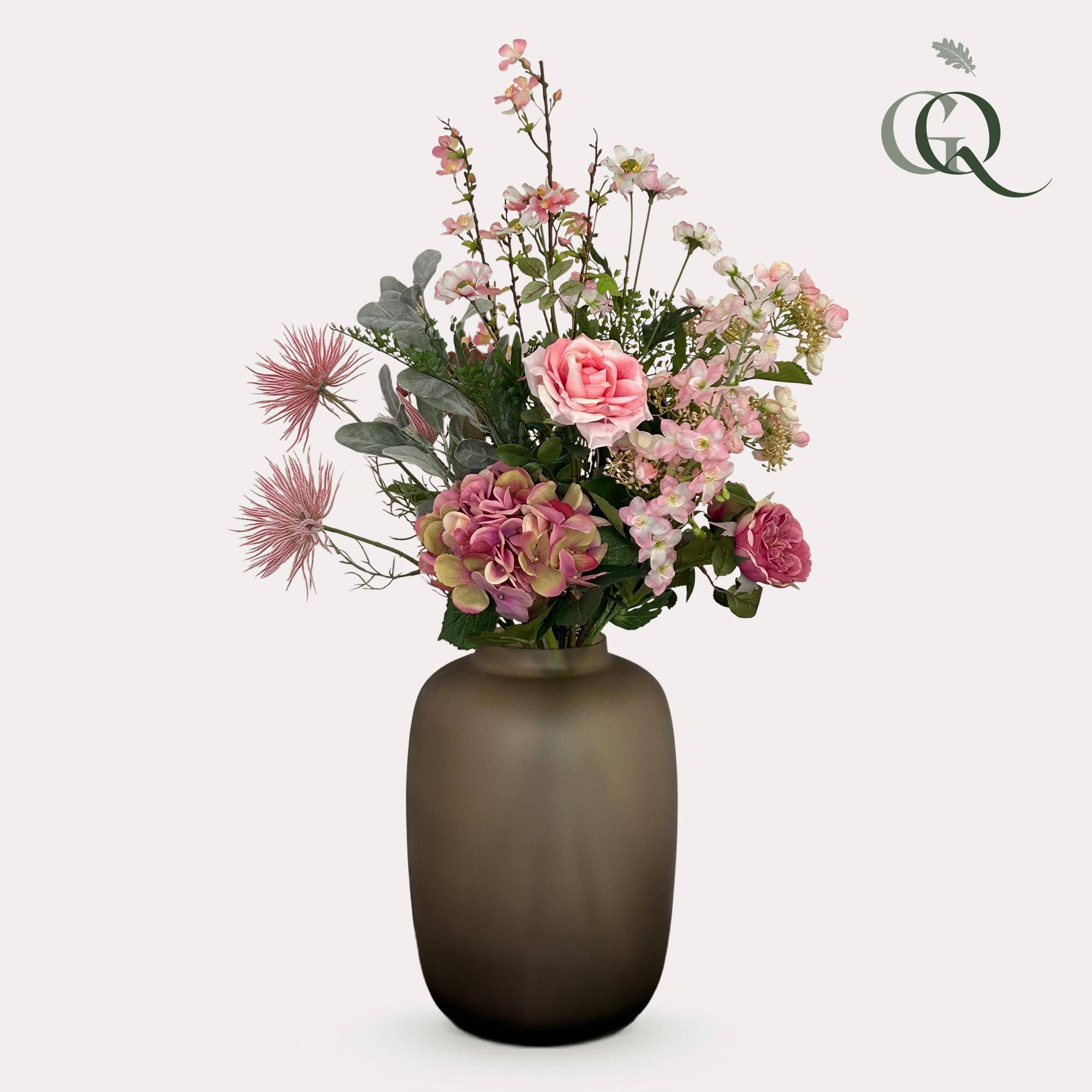 PANGIVO - Bouquet de fleurs artificielles polyester rose 40 x 40 x 89 cm - PANGIVO - Image 2