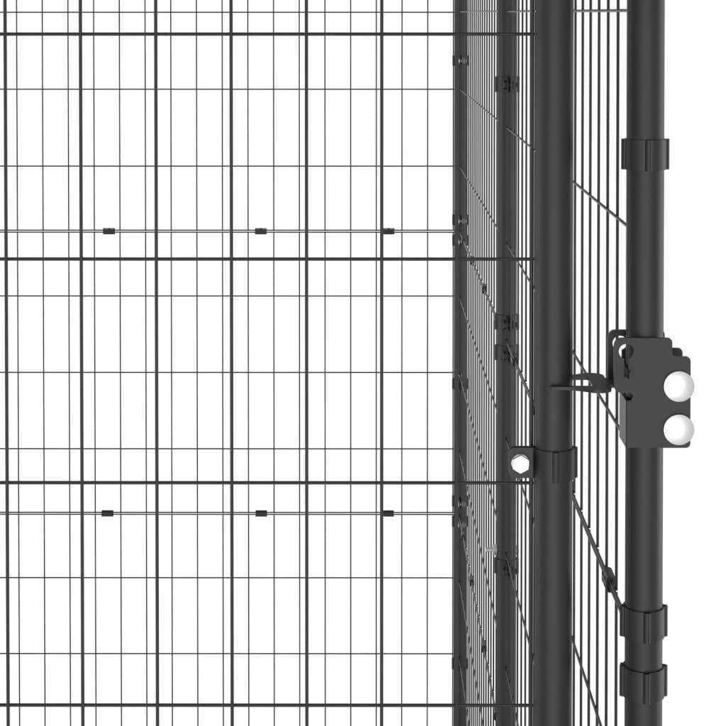 Helloshop26 - Chenil extérieur cage enclos parc animaux chien extérieur acier 14,52 m² - Imagen 6