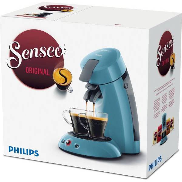 Philips - Machine a Cafe  dosette SENSEO ORGINAL Philips HD6553/21, Booster d'arômes, Crema plus, 1 ou 2 tasses, Bleu Gris - Image 2