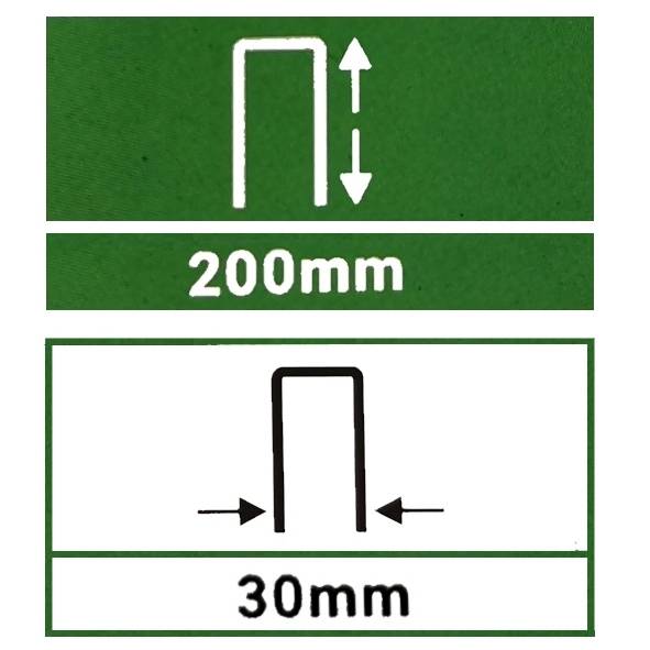 Gt Garden - Lot de 50 piquets de fixation pour jardin en acier galvanisé - 30 x 200 mm - GT GARDEN - Imagen 2