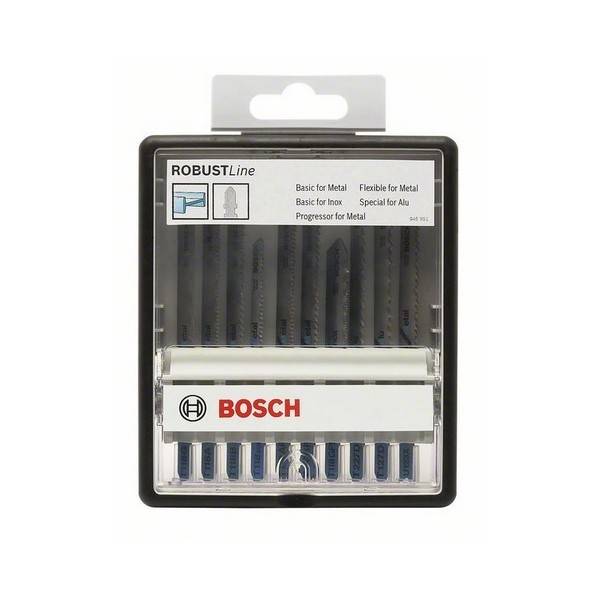 Bosch - Assortiment de 10 Lames de Scie Sauteuse Metal Expert Robust Line BOSCH - 2607010541