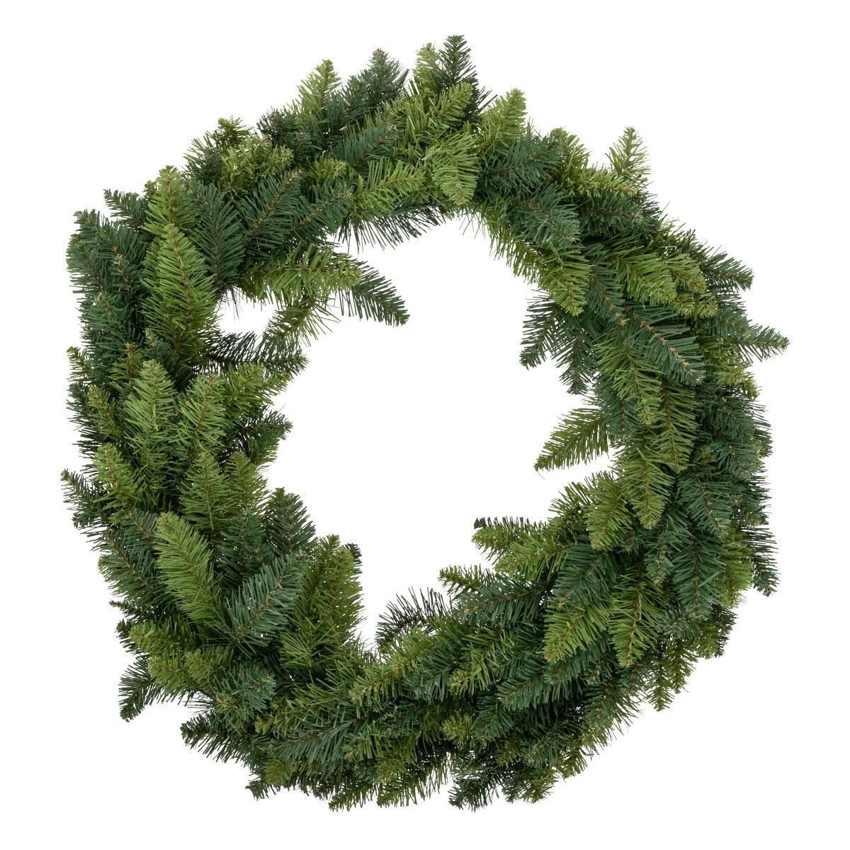 Fééric Lights & Christmas - Déco de Noël Couronne artificielle Vert 2 tons D 80 cm