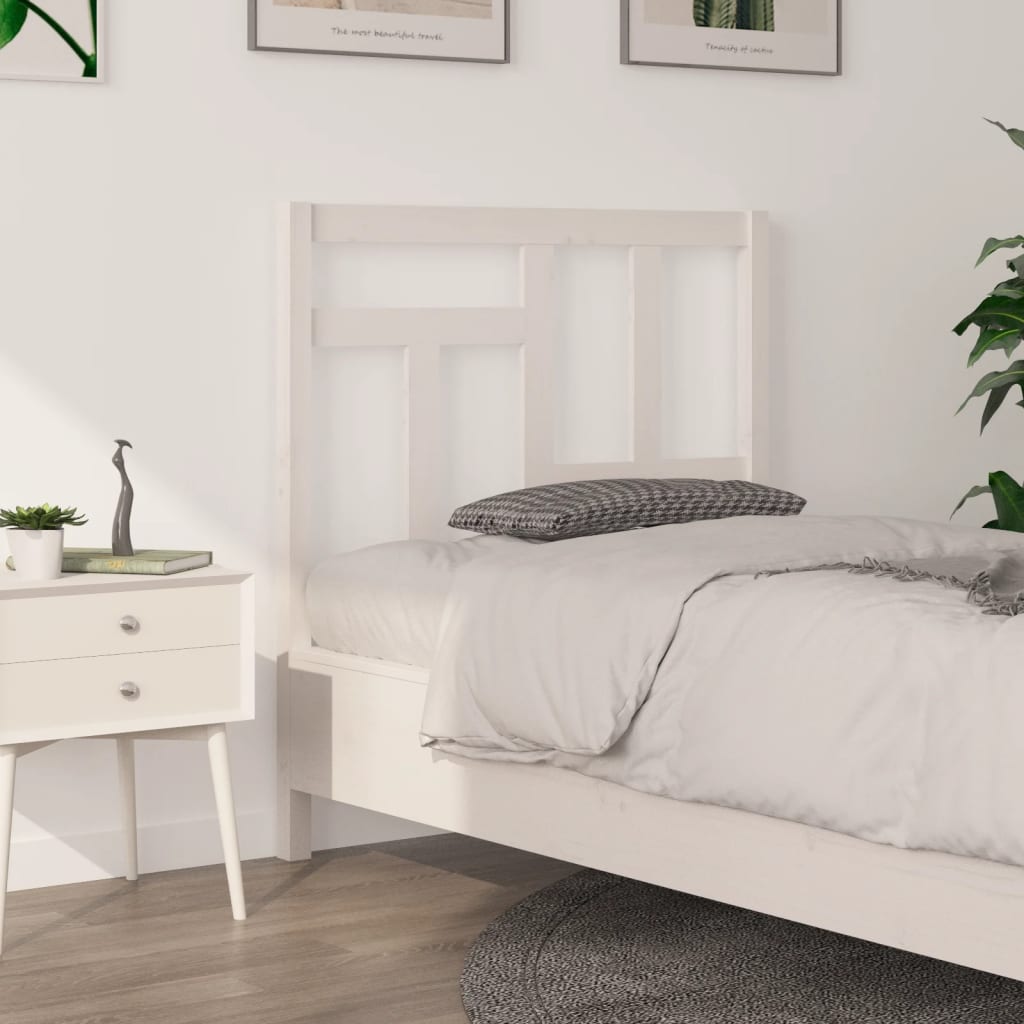 Vidaxl - Tête de lit Blanc 95,5x4x100 cm Bois massif de pin - vidaXL - Imagen 2