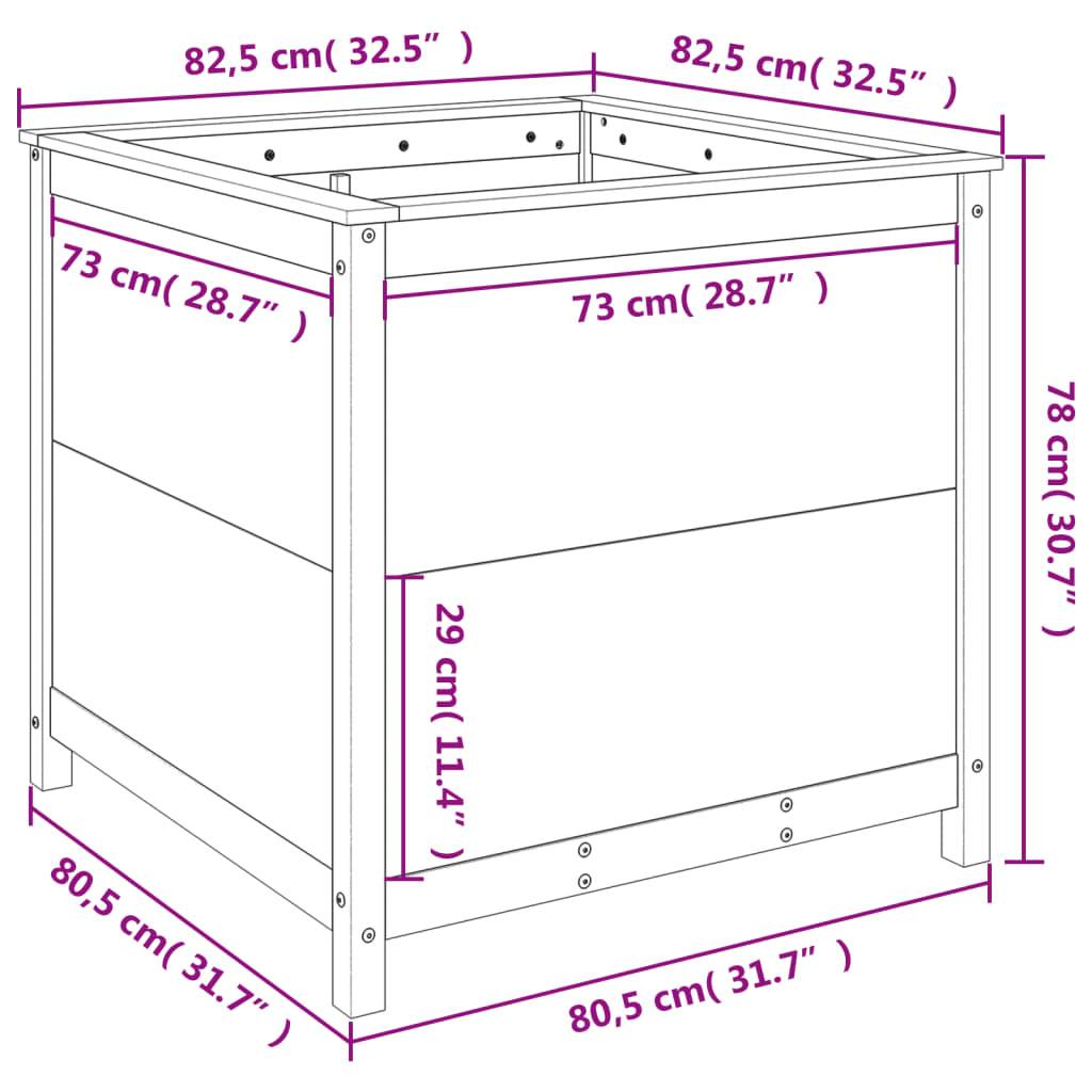Maison Chic - Jardinière, Bac à fleurs, Pot de fleurs 82,5x82,5x78 cm bois massif douglas - Imagen 9