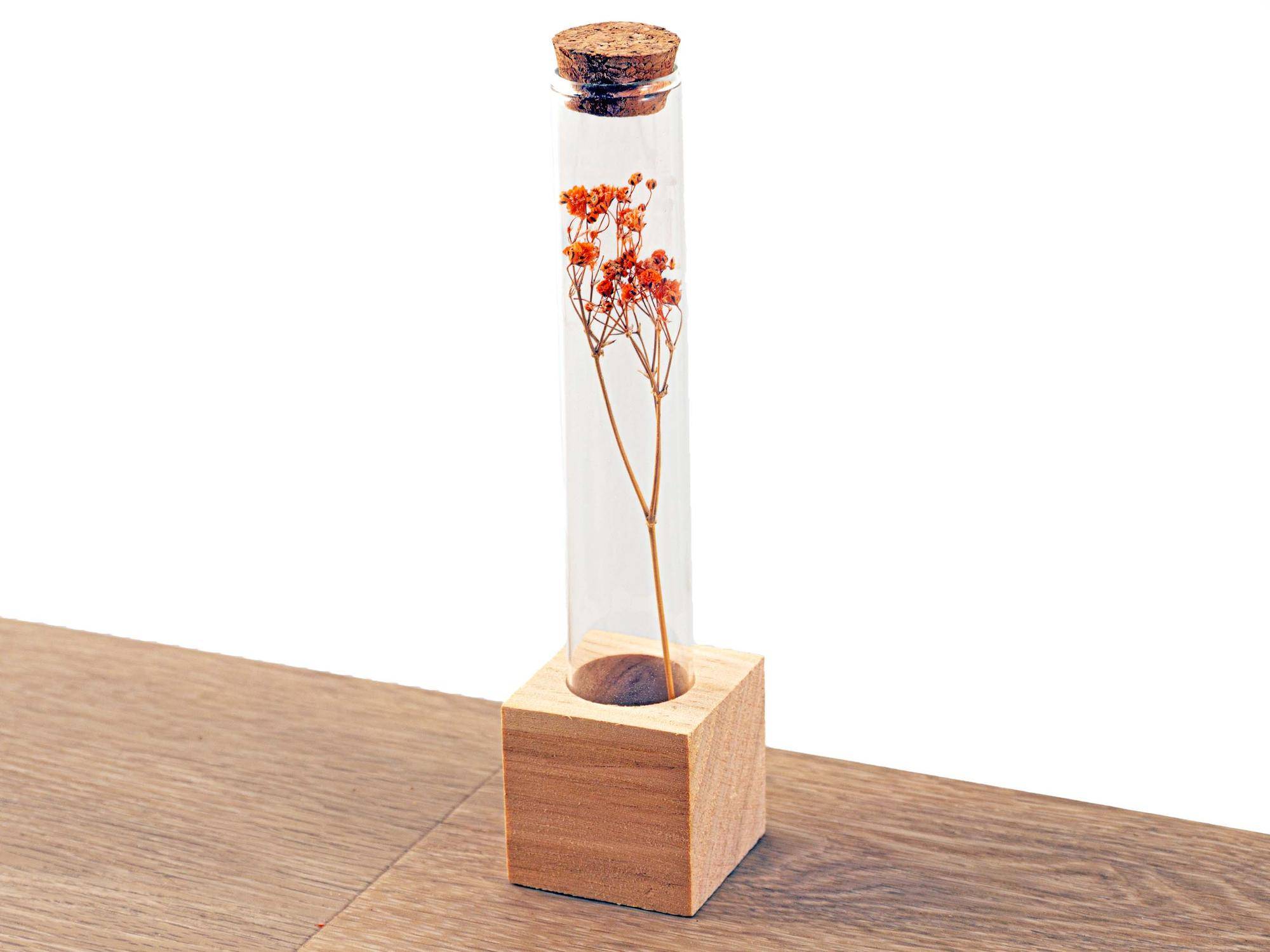 Support en bois pour fleurs séchées - tube S - Image 2