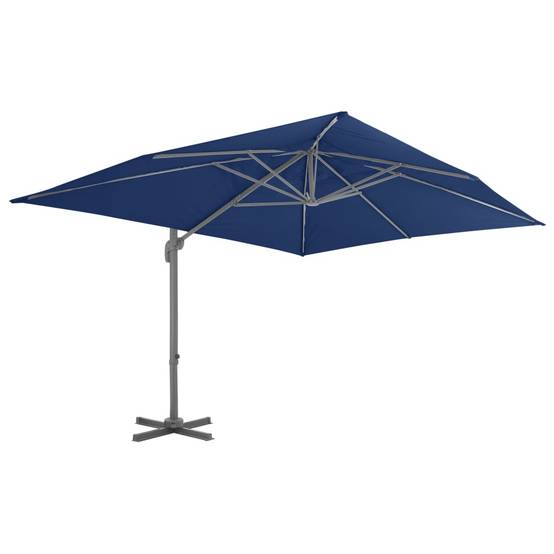 PANGIVO - Parasol déporté aluminium bleu azur 400 x 300 x 268 cm - PANGIVO - Image 2