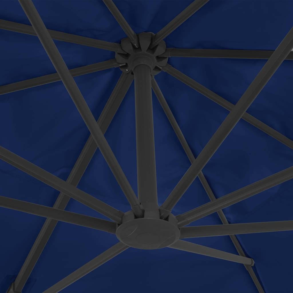 PANGIVO - Parasol déporté aluminium bleu azur 400 x 300 x 268 cm - PANGIVO - Image 6