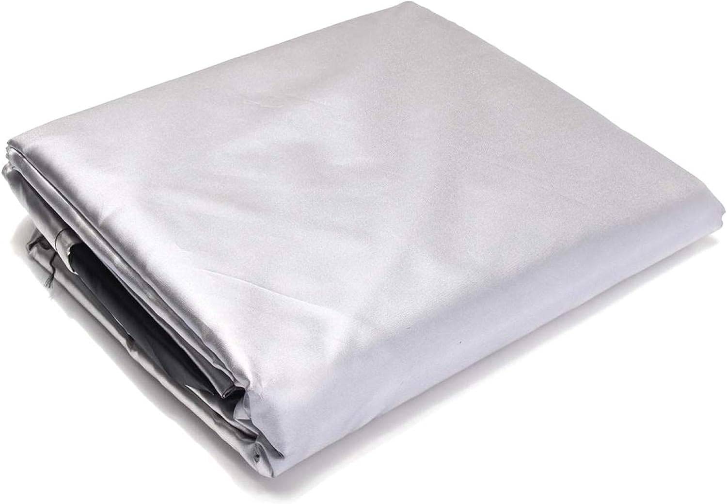 IntiMeg - Housse Salon de Jardin 210D Oxford Tissu Housse de Protection pour Mobilier Protection contre la pluie et la poussière, Anti-UV(110x110x85cm, argent - Image 4