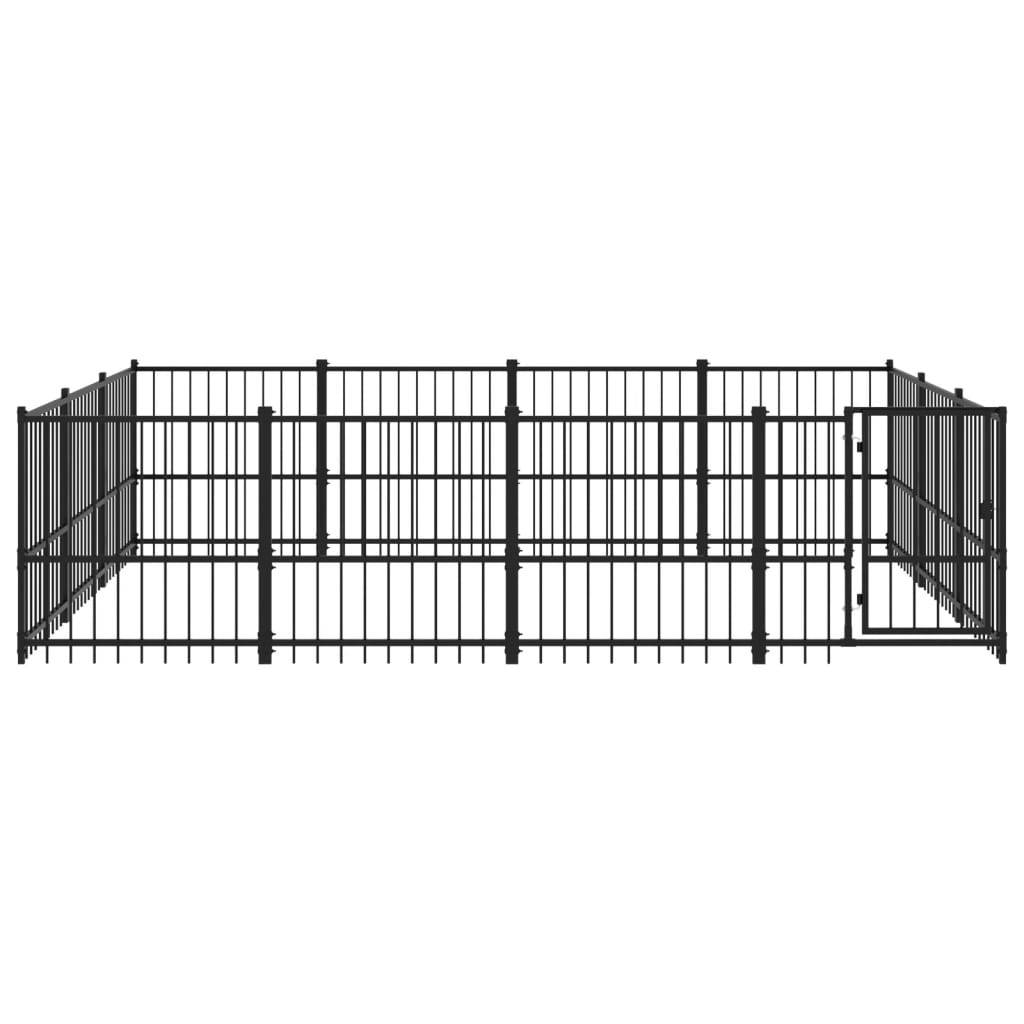 Vidaxl - Chenil d'extérieur pour chiens Acier 11,58 m² vidaXL 3124617 - Imagen 7