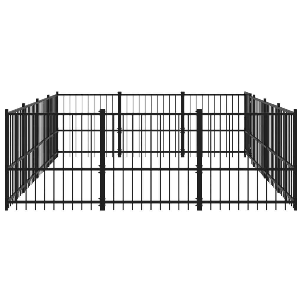 Vidaxl - Chenil d'extérieur pour chiens Acier 11,58 m² vidaXL 3124617 - Imagen 5