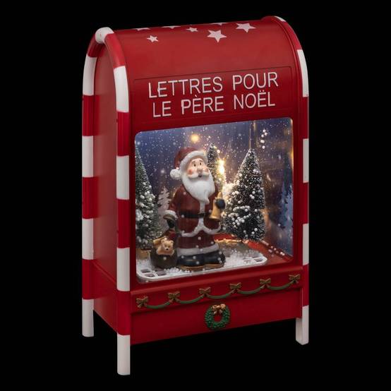 Décoration intérieur boîte aux lettre H40cm 4LED à piles FEERIC LIGHTS & CHRISTMAS - Image 2
