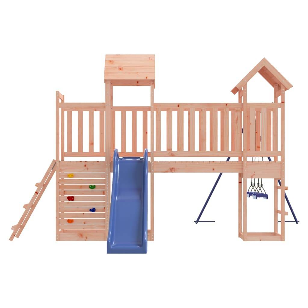 Helloshop26 - Aire de jeux d'extérieur balançoires toboggan portiques robuste jeux jardin 505 x 332 x 214 cm bois massif de douglas - Imagen 3