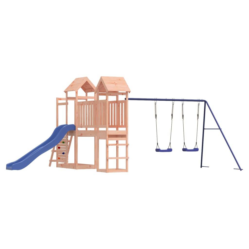 Helloshop26 - Aire de jeux d'extérieur balançoires toboggan portiques robuste jeux jardin 505 x 332 x 214 cm bois massif de douglas - Imagen 2
