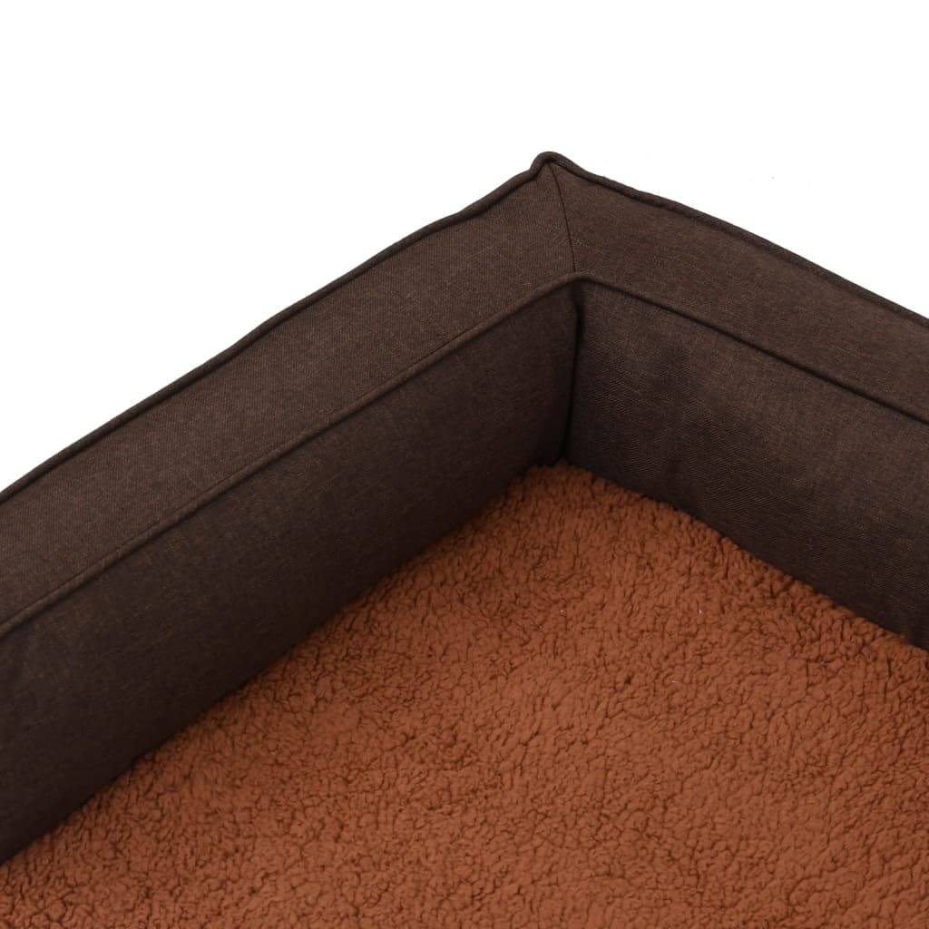 Vidaxl - Matelas de lit ergonomique de chien 60x42 cm Polaire aspect lin vidaXL 171340 - Imagen 4