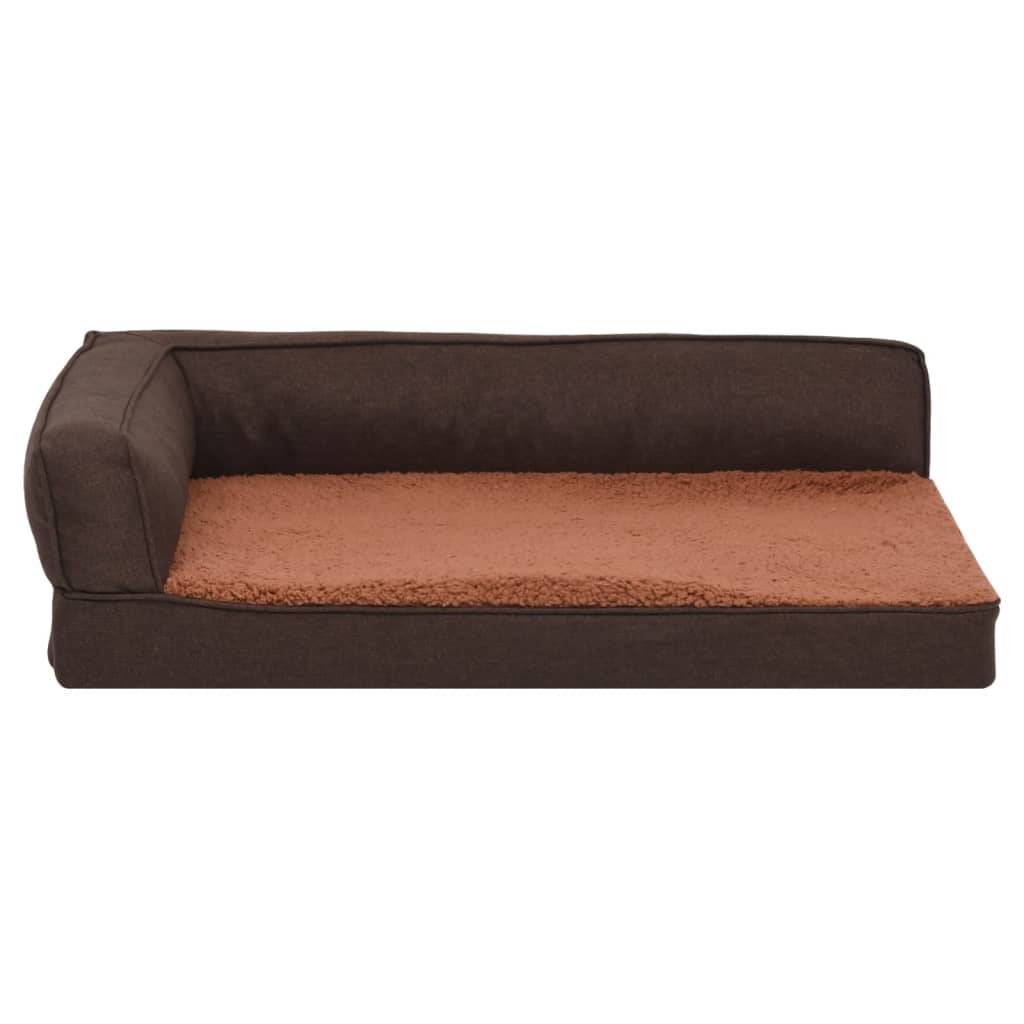 Vidaxl - Matelas de lit ergonomique de chien 60x42 cm Polaire aspect lin vidaXL 171340 - Imagen 7