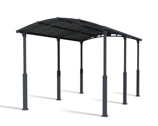 Canopia - Canopia Carport Camping-Car Alpine 6,49 x 3,52 m Gris - Image 1