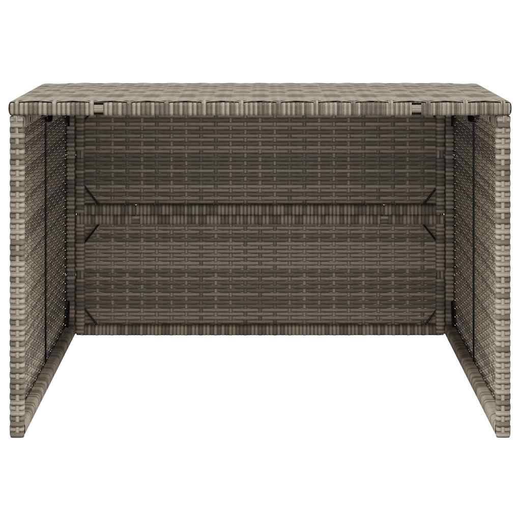 PANGIVO - Garage pour robot tondeuse résine tressée et acier gris 90 x 86 x 57 cm - PANGIVO - Image 6