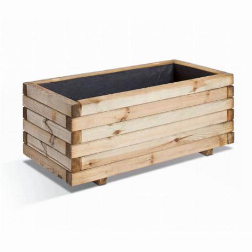 Jardipolys - Bac rectangulaire STOCKHOLM 80 - 62L - 80 x 40 x 33 Jardipolys - Imagen 2