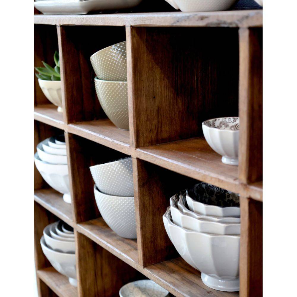Chemin De Campagne - Etagère 15 casiers en bois recyclé marron 88 x 20 x 85 cm Chemin de campagne - Imagen 4