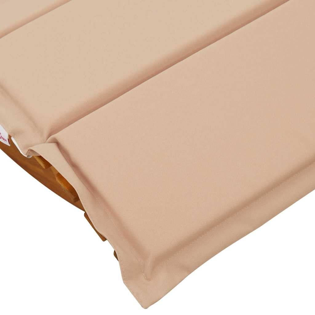 Lot de 2 bains de soleil jardin bois acacia coussins imperméables marron - ComfortXL Outdoor Living - Image 9
