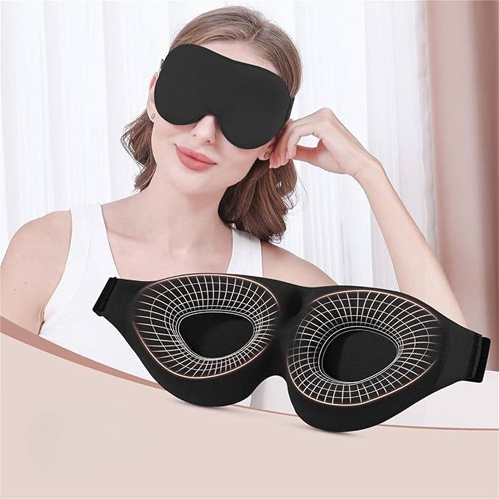 Masque de Sommeil 3D Violet - Zero Lumière - Confort Optimal pour Yeux et Cils - Ultra Léger 30g - Lytech - Imagen 3
