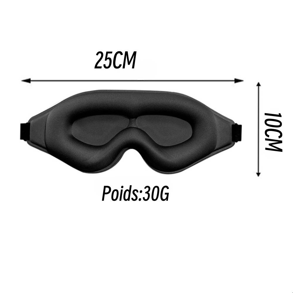 Masque de Sommeil 3D Violet - Zero Lumière - Confort Optimal pour Yeux et Cils - Ultra Léger 30g - Lytech - Imagen 2