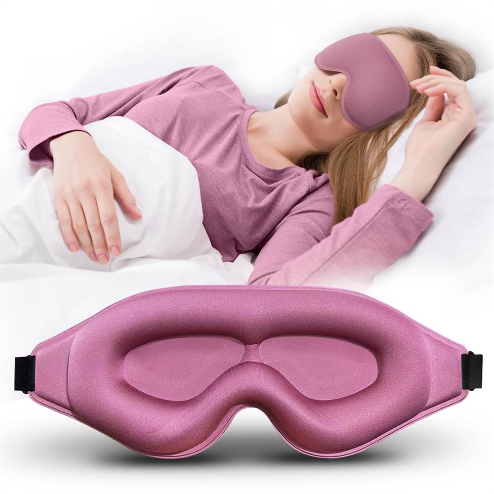 Masque de Sommeil 3D Violet - Zero Lumière - Confort Optimal pour Yeux et Cils - Ultra Léger 30g - Lytech - Imagen 1