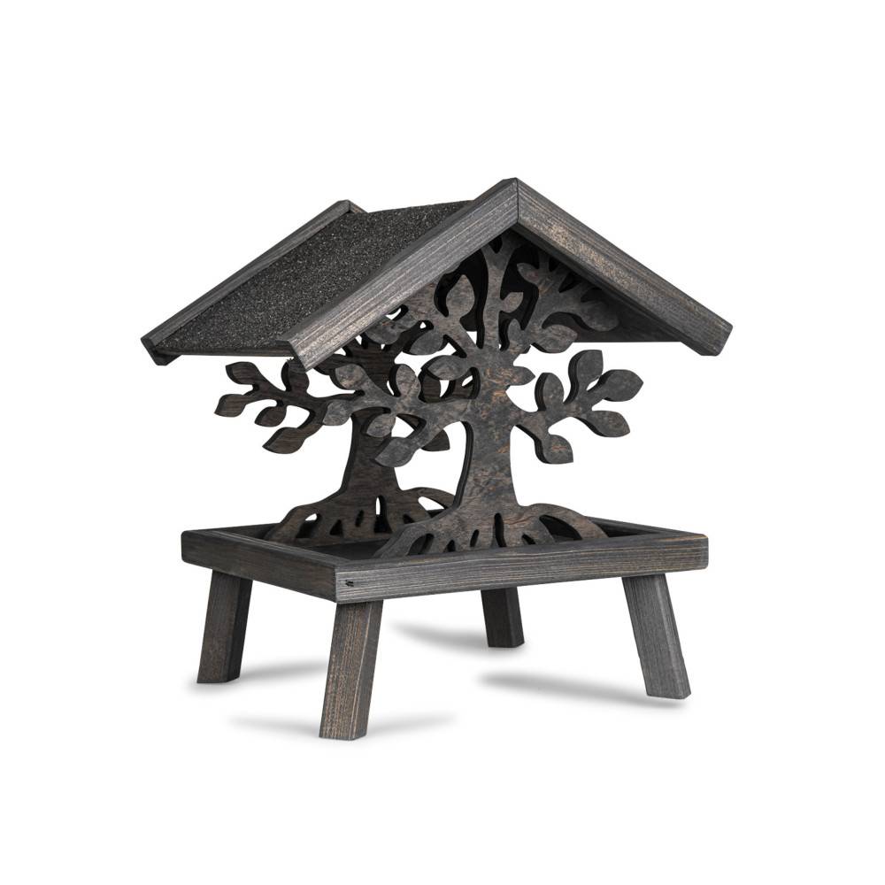 Vadigran - Mangeoire en bois pour oiseaux, MAGIC, Taille: 30 X 30 X 28 cm. - Imagen 3