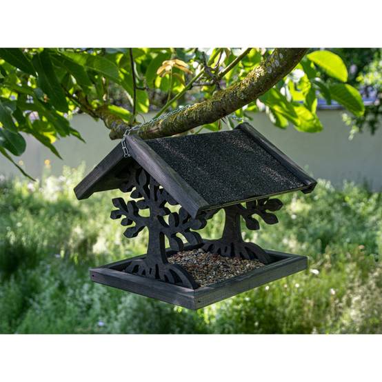 Vadigran - Mangeoire en bois pour oiseaux, MAGIC, Taille: 30 X 30 X 28 cm. - Image 4